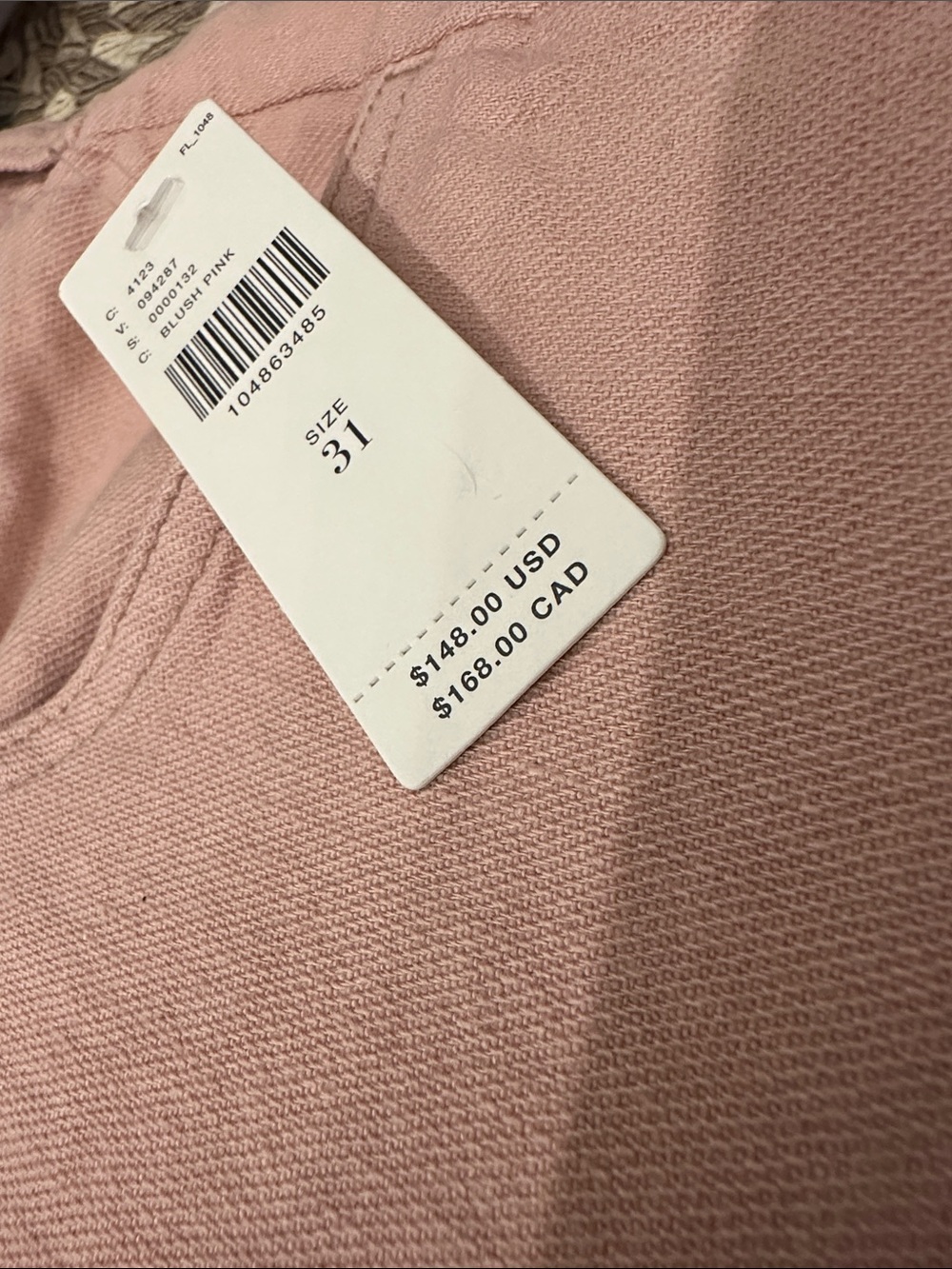 New with Tag! Anthropologie Pilcro Linen Mid Rise Flare Sepia Rose sz 31 - Picture 8 of 15